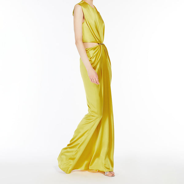 Silk satin hourglass dress