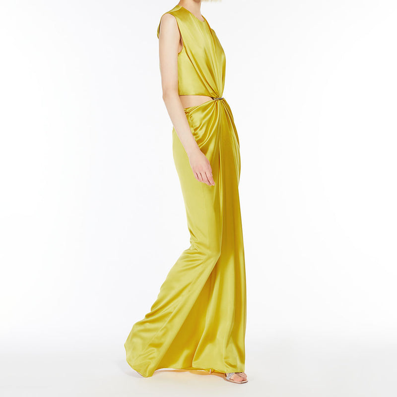 Silk satin hourglass dress