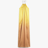 Gradient silk satin dress