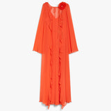 Georgette ruffle dress