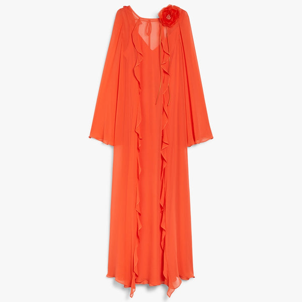 Georgette ruffle dress