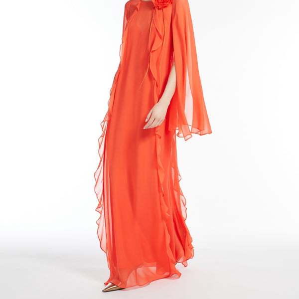 Georgette ruffle dress