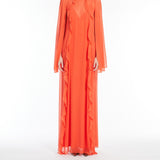 Georgette ruffle dress