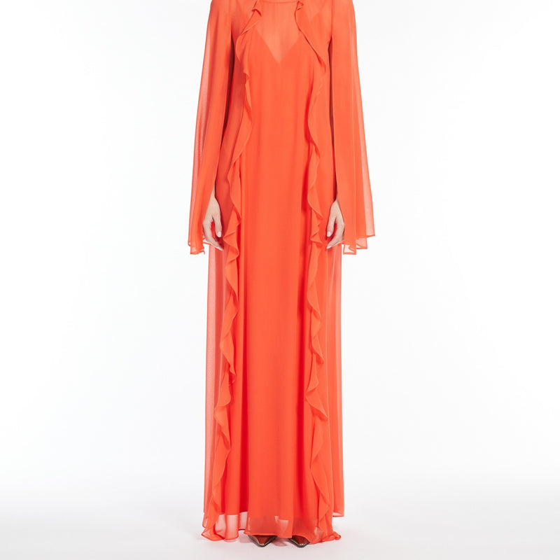 Georgette ruffle dress
