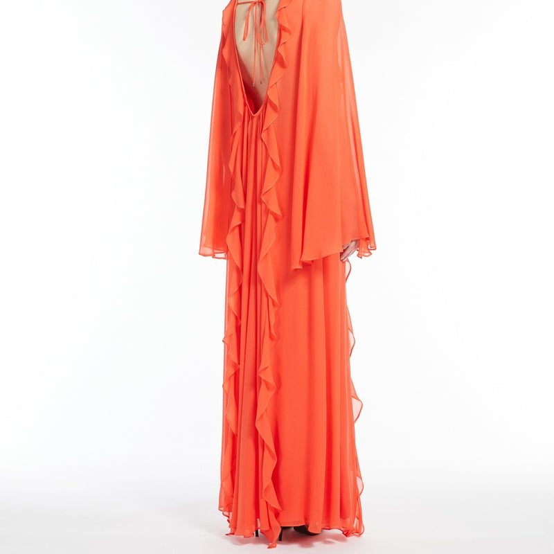 Georgette ruffle dress