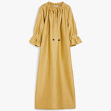 Long linen and silk dress