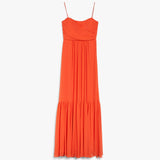 Draped georgette dress
