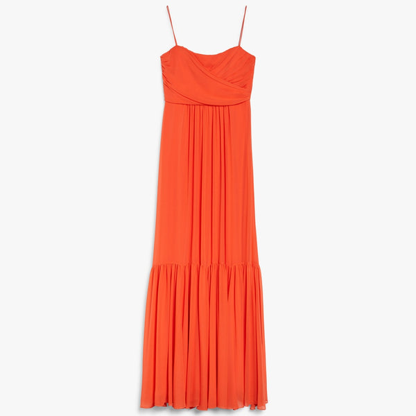 Draped georgette dress