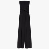 Viscose jersey bustier jumpsuit