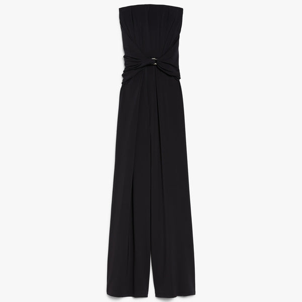 Viscose jersey bustier jumpsuit