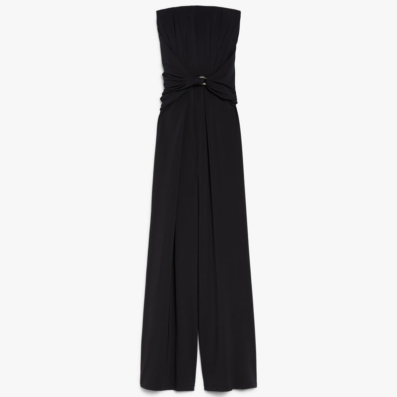 Viscose jersey bustier jumpsuit