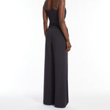 Viscose jersey bustier jumpsuit
