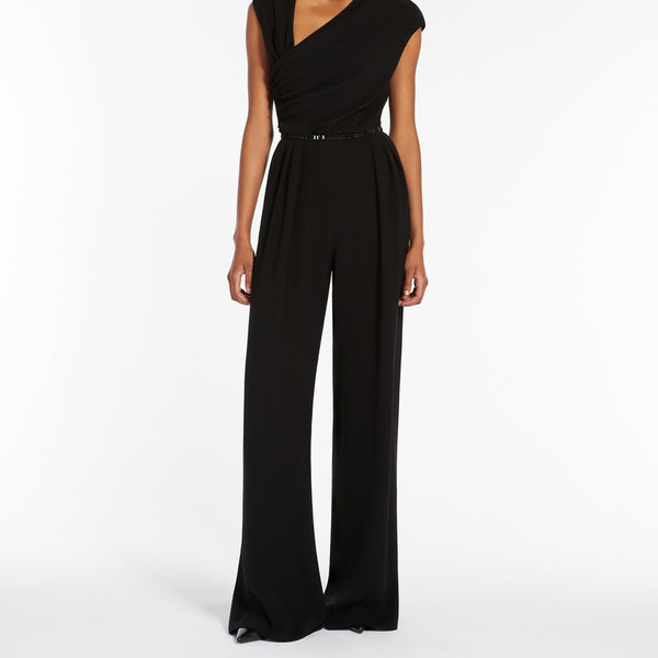 Draped cady jumpsuit
