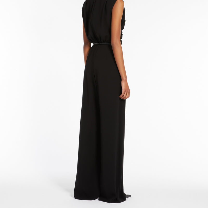 Draped cady jumpsuit
