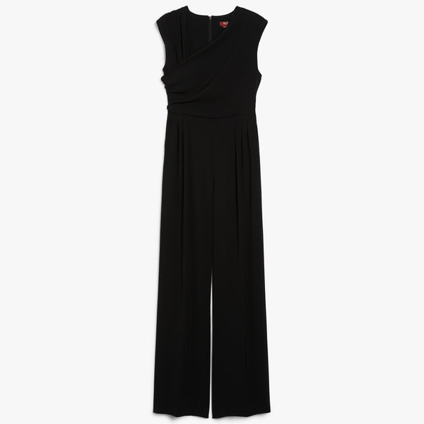 Draped cady jumpsuit