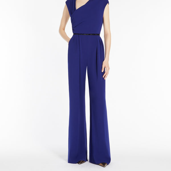 Draped cady jumpsuit