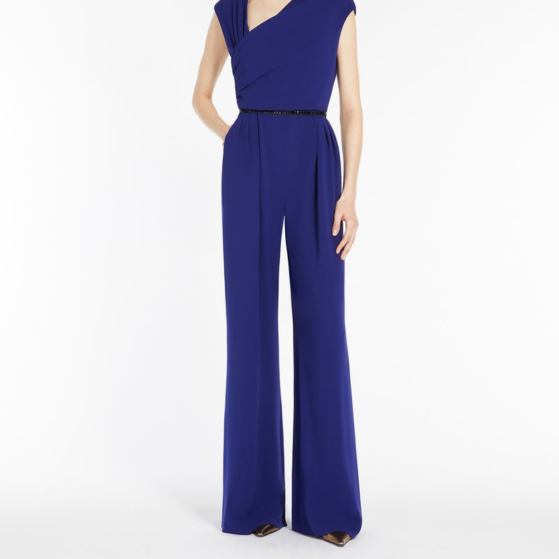 Draped cady jumpsuit