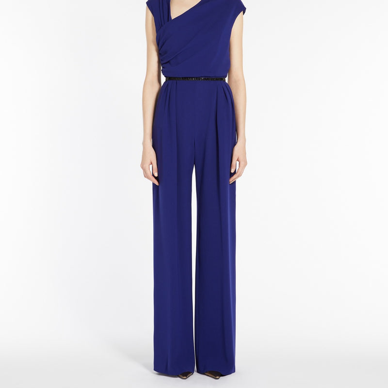 Draped cady jumpsuit