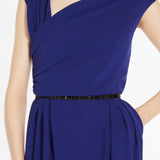 Draped cady jumpsuit