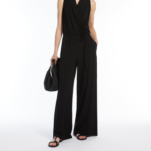 Stretch viscose jersey jumpsuit