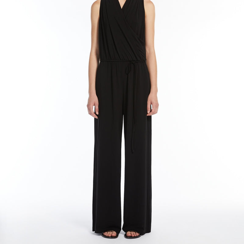 Stretch viscose jersey jumpsuit