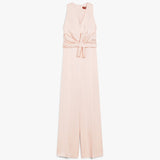 Sleeveless jumpsuit in cady