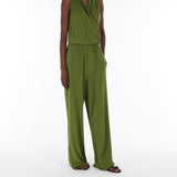 Stretch viscose jersey jumpsuit