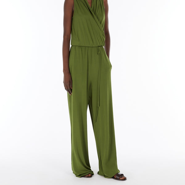Stretch viscose jersey jumpsuit