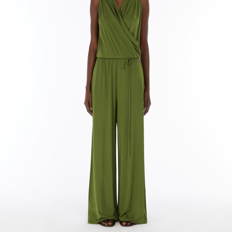 Stretch viscose jersey jumpsuit