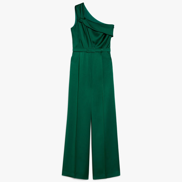 Envers satin one-shoulder jumpsuit