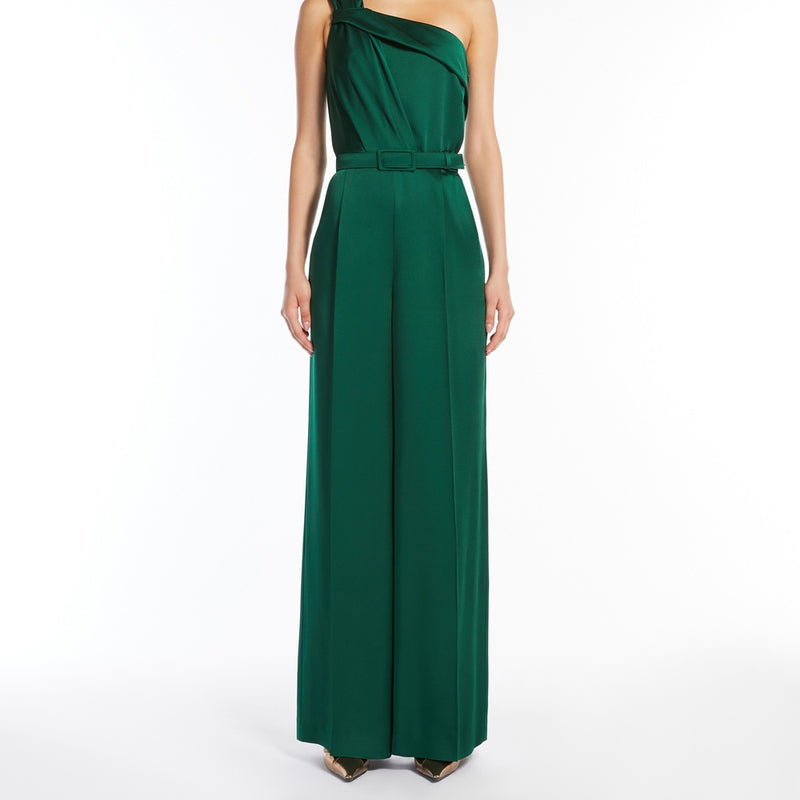 Envers satin one-shoulder jumpsuit