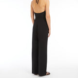 Stretch viscose jersey jumpsuit