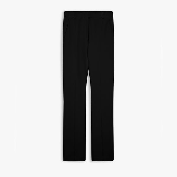 Fitted trousers in crepe jersey
