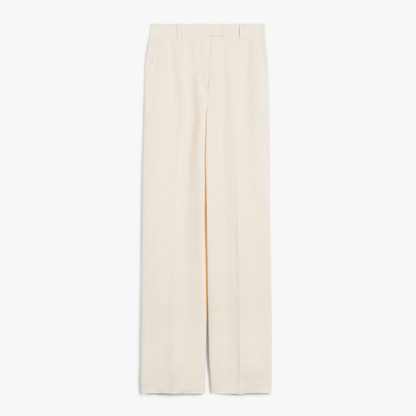 Mannish pure linen trousers