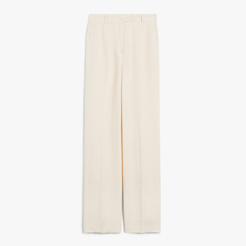 Mannish pure linen trousers