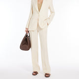 Mannish pure linen trousers