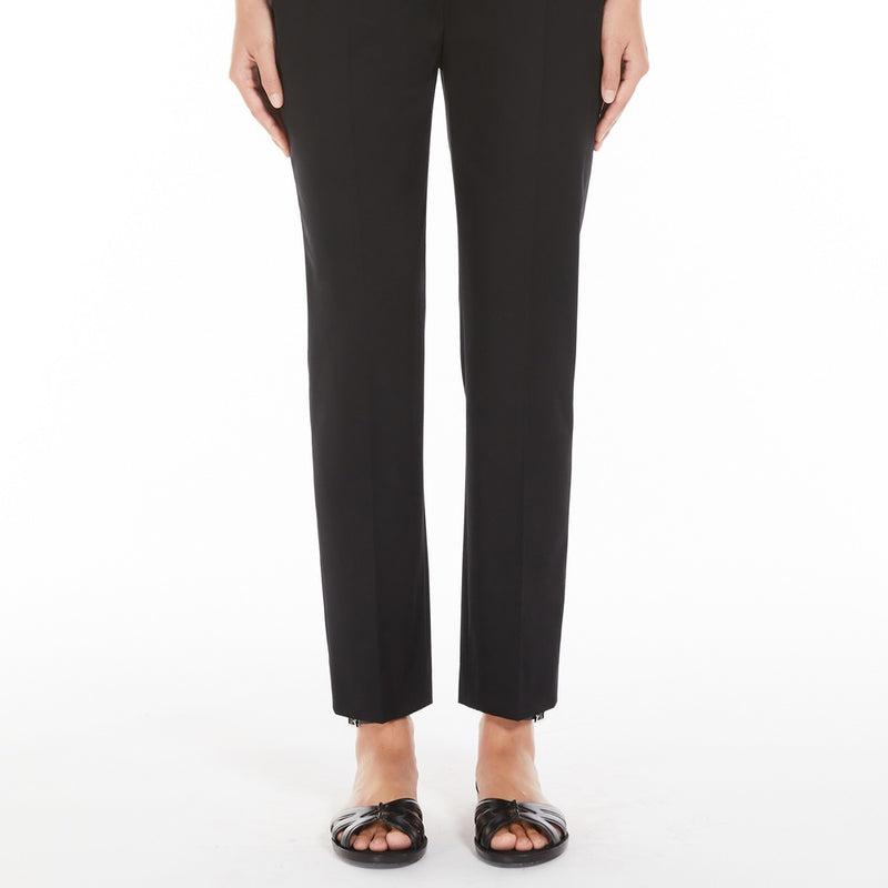 Gabardine cigarette trousers