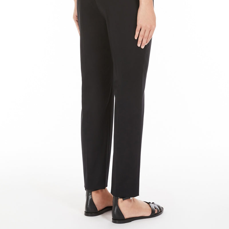 Gabardine cigarette trousers