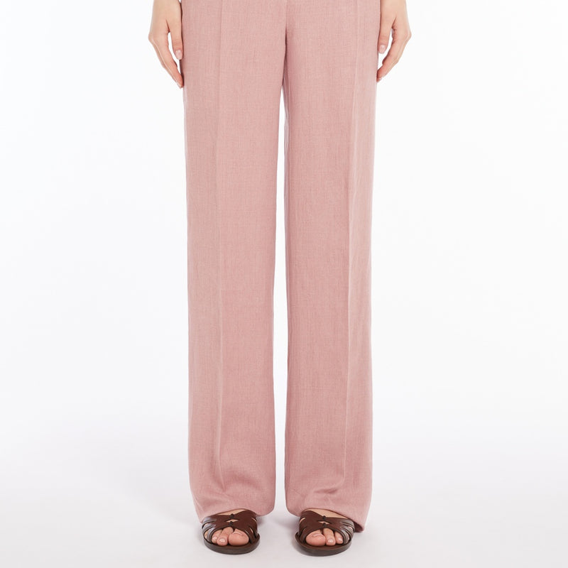 Mannish pure linen trousers