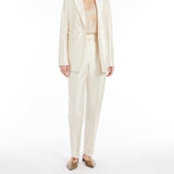 Silk shantung trousers