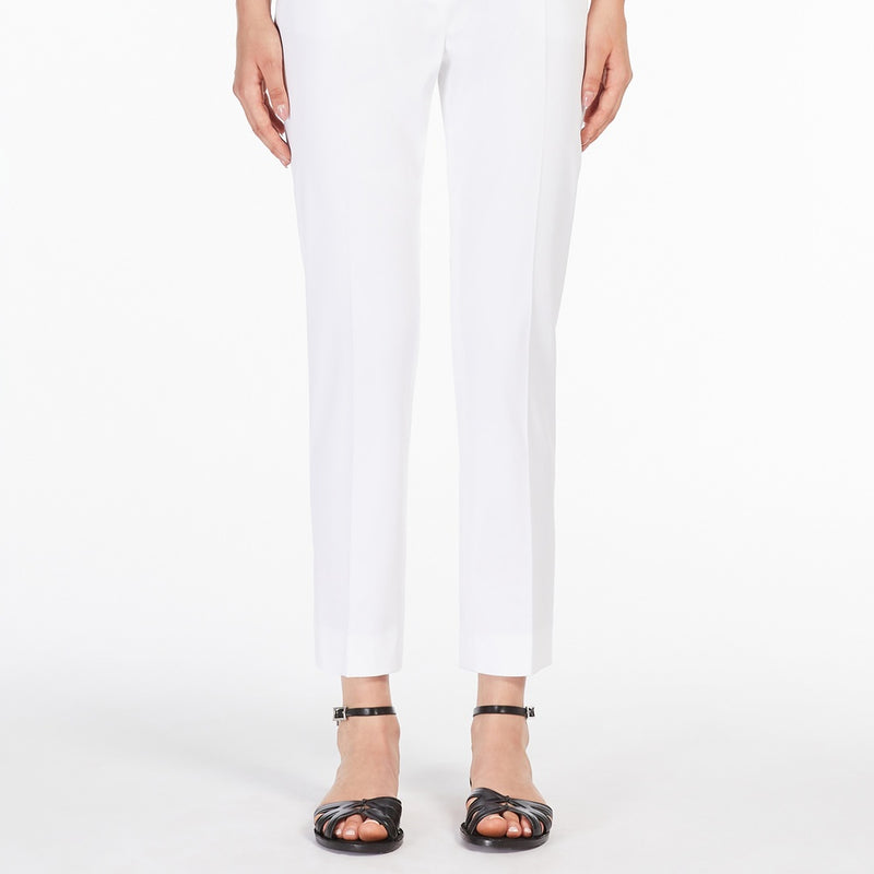 Gabardine cigarette trousers