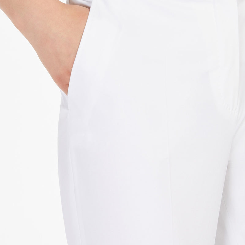 Gabardine cigarette trousers