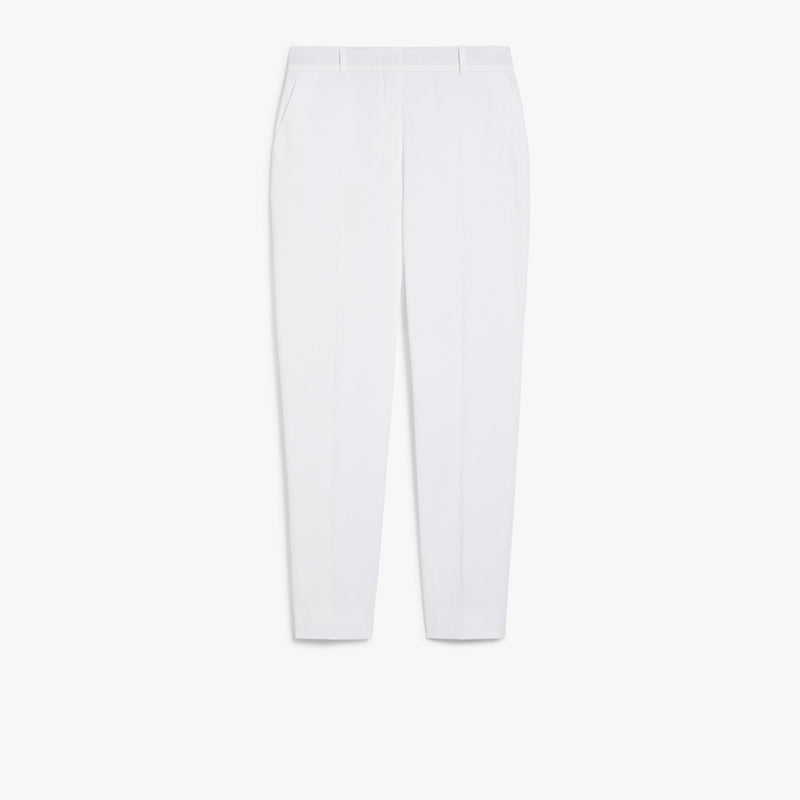 Gabardine cigarette trousers
