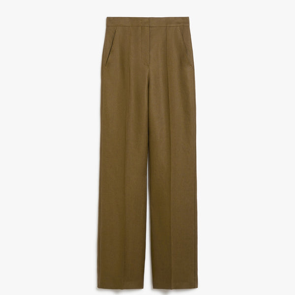 Pure linen trousers