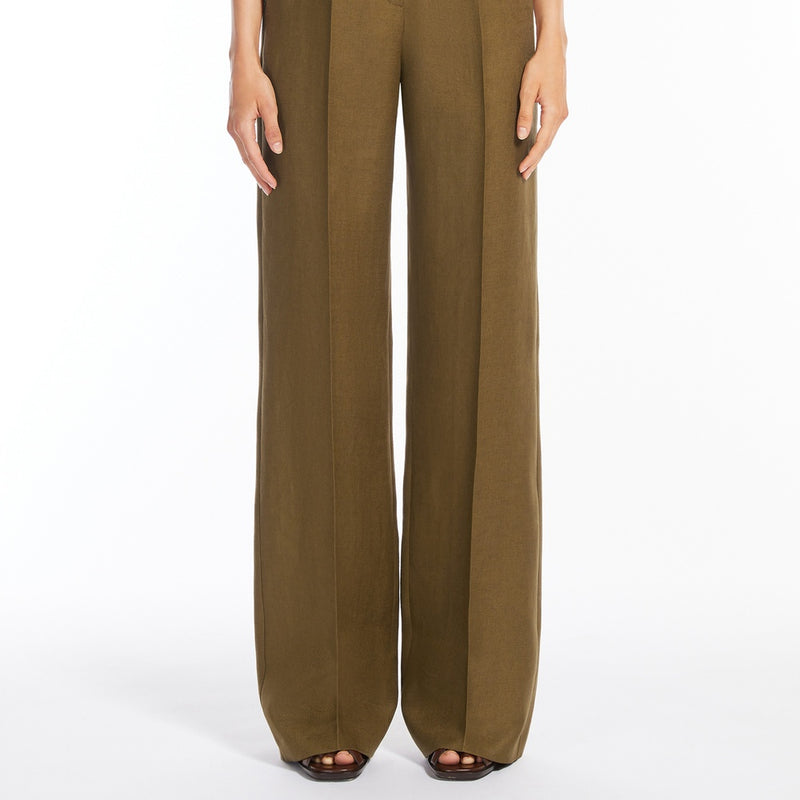 Pure linen trousers