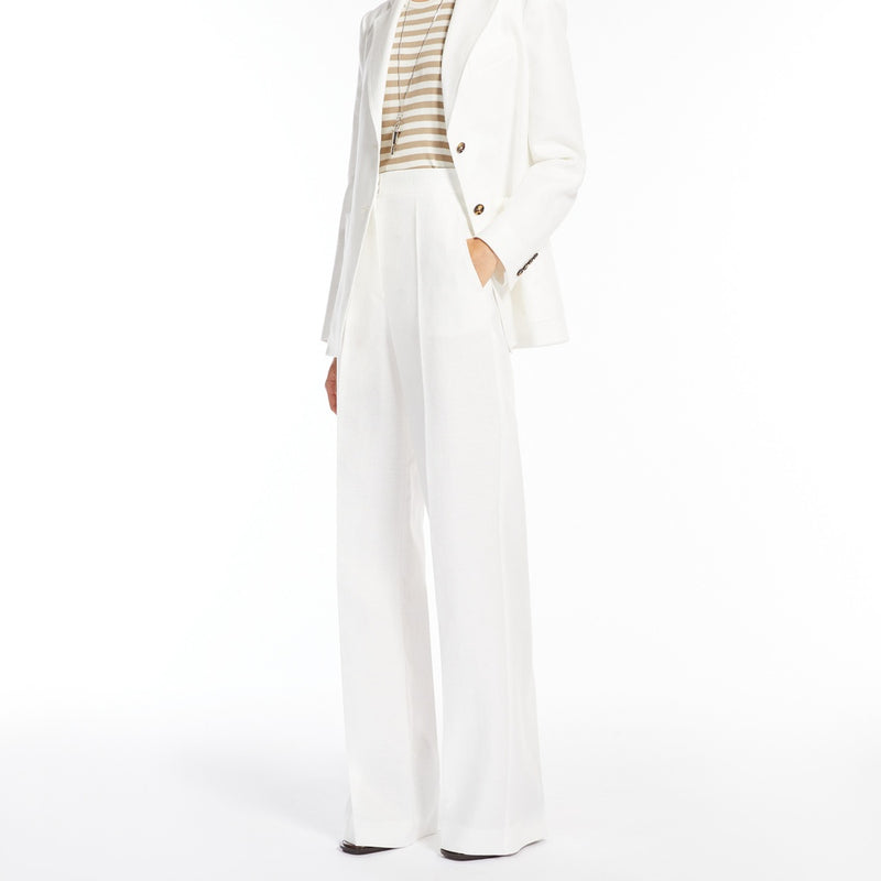 Pure linen trousers