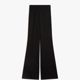 High-waisted scuba jersey trousers