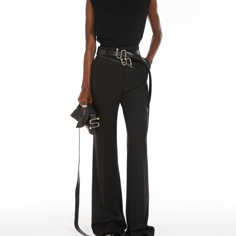 Flared tailored trousers