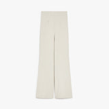 High-waisted scuba jersey trousers