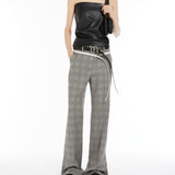 Flared tailored trousers